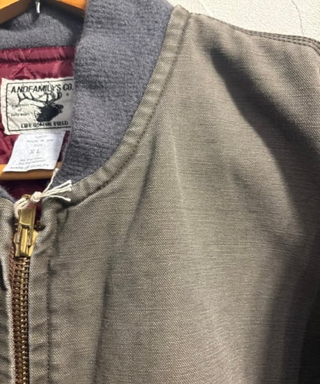 ANDFAMILYS " Heavyweight Duck Bomber Jacket "