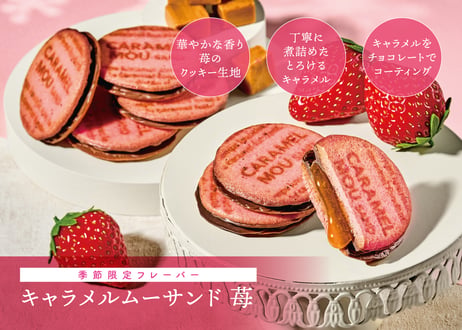 キャラメルムーサンド 苺 5個入