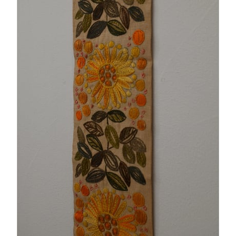 Vintage swedish embroidery tapestry