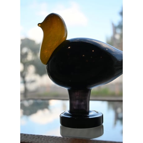 Finnish glass bluebird