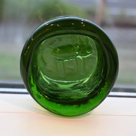Erik Höglund ashtray cat grassgreen