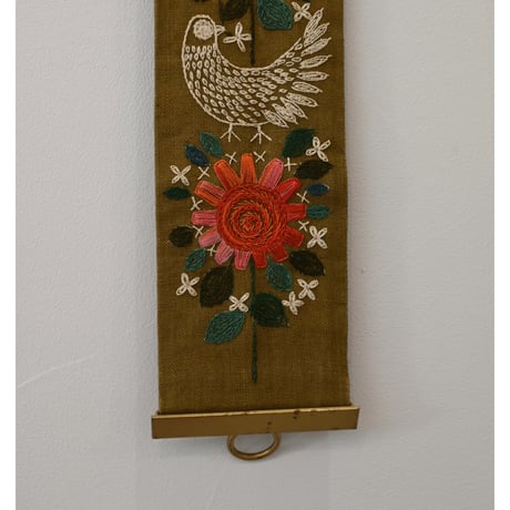 Vintage swedish embroidery tapestry