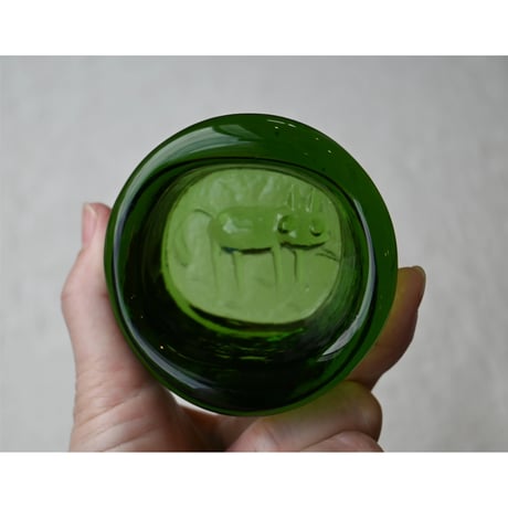 Erik Höglund ashtray cat grassgreen
