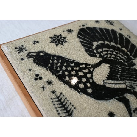 Porsgrund Ruffled Gouse(オオライチョウ）wall plaque