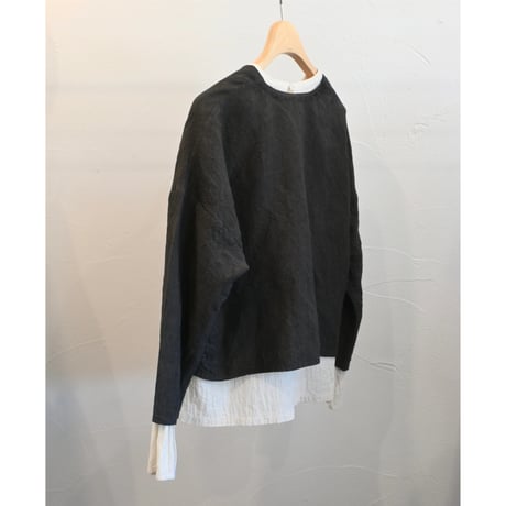 miho umezawa linen bamboo  V-neck jacket