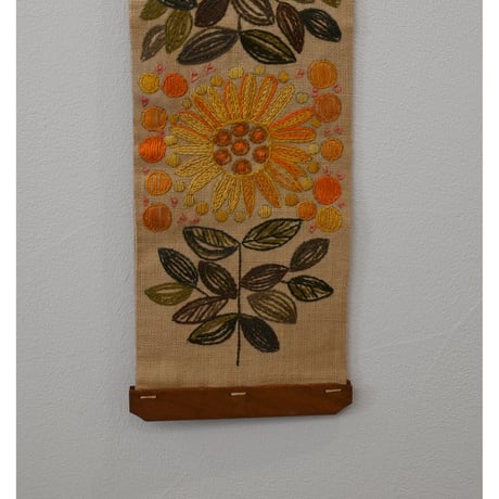 Vintage swedish embroidery tapestry