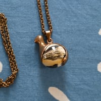 Kalevala Koru  Töyri Bird Bronze Necklace marble
