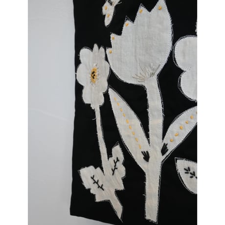 raha flower applique bag