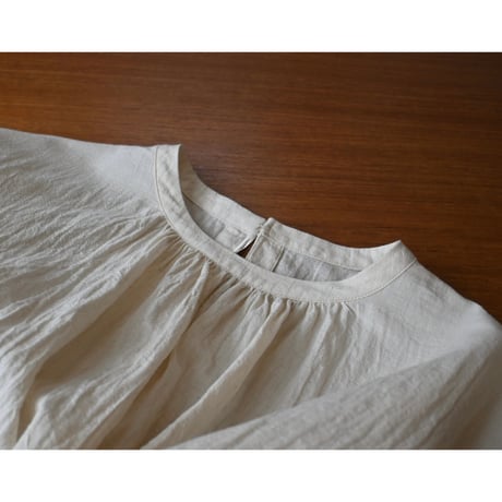 miho umezawa voile washer gathered blouse