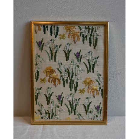 Sweden embroidery tapestry with frame