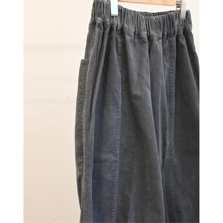 miho umezawa 14W corduroy  cocoon wide pants blue grey tall