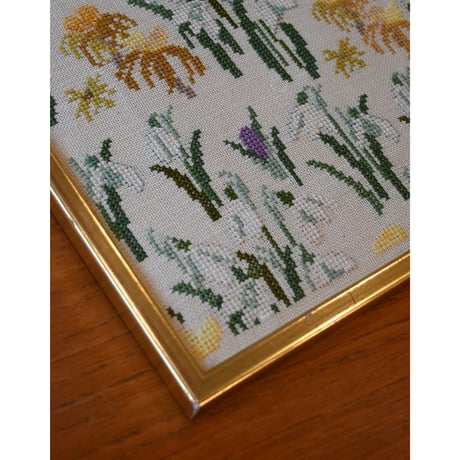 Sweden embroidery tapestry with frame