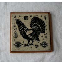 Porsgrund Ruffled Gouse(オオライチョウ）wall plaque