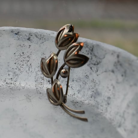 VIntage  sterling silver brooch tulip