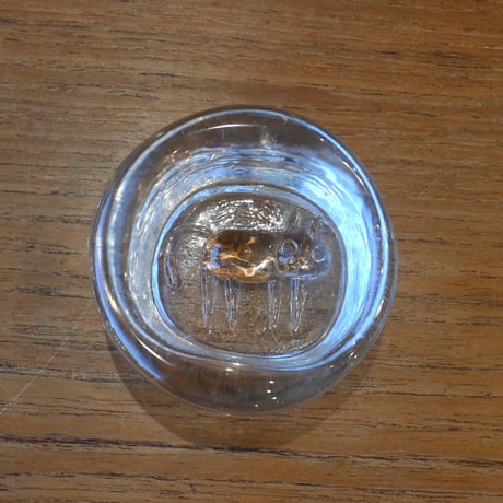 Erik Höglund cat ashtray clear