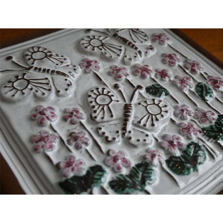 Gabriel  wall plaque '花と蝶々’