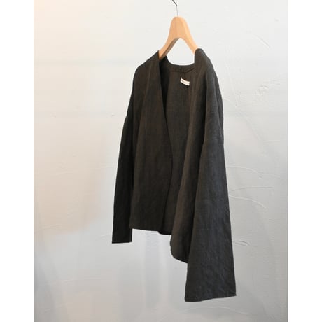 miho umezawa linen bamboo  V-neck jacket
