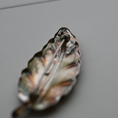 VIntage  sterling silver TEKA leaf brooch