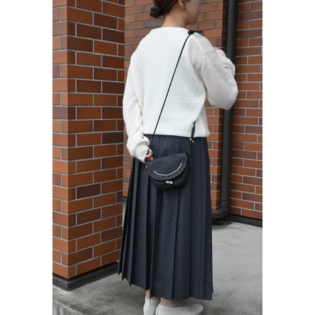 HAU pleated skirt  'Lycee' chacoal