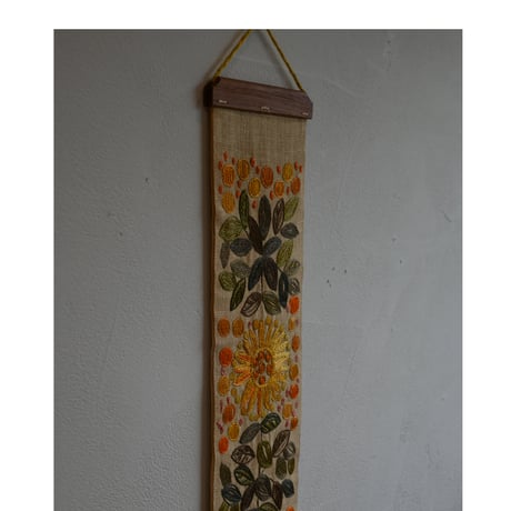 Vintage swedish embroidery tapestry