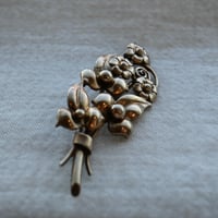 VIntage  sterling silver brooch bouquet