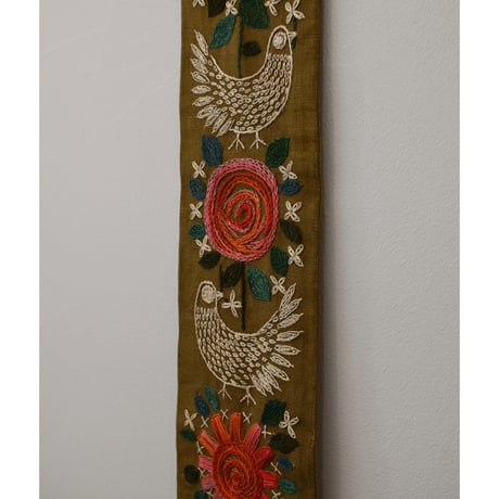 Vintage swedish embroidery tapestry