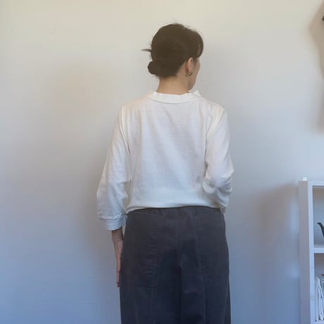 HAU tops gauze 3/4 sleeve