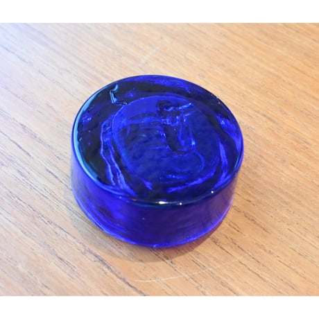 Erik Höglund ashtray cat royal blue