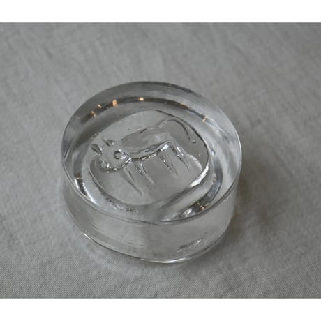 Erik Höglund cat ashtray clear