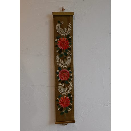 Vintage swedish embroidery tapestry