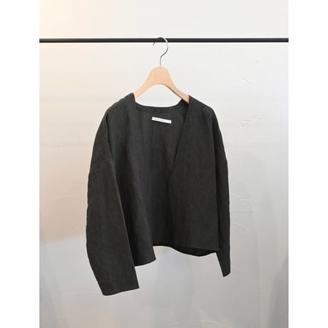 miho umezawa linen bamboo  V-neck jacket