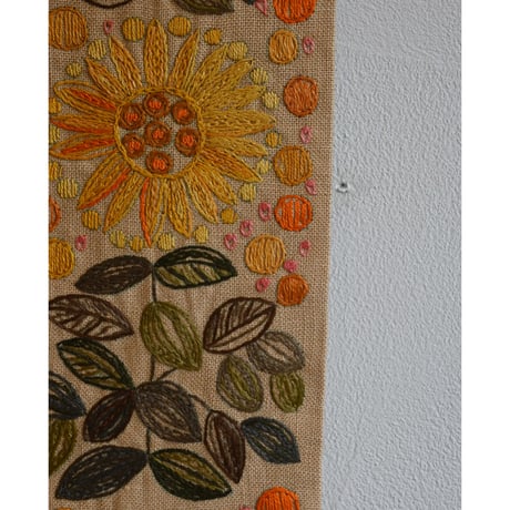 Vintage swedish embroidery tapestry