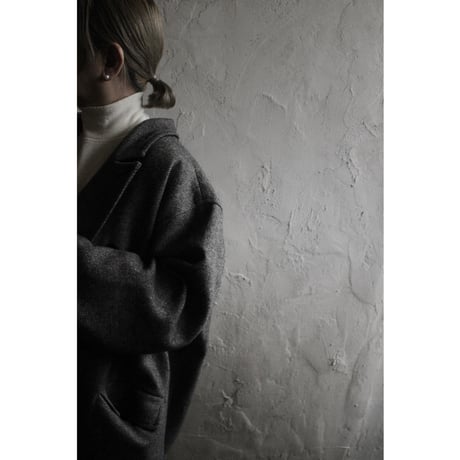 Wool Blend Double-Breasted Long Coat / 〼〼:masumasu