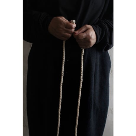 Shetland Wool Linen Rope Belt Easy Sarouel Pants / 〼〼:masumasu