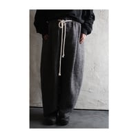 Shetland Wool Linen Rope Belt Easy Sarouel Pants / 〼〼:masumasu