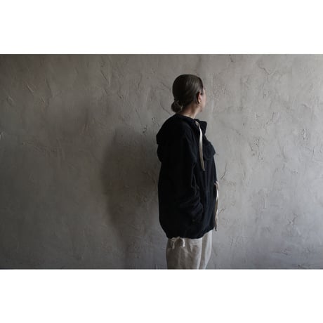 Brushed Cotton Flannel Biowash French Anorak Parka / 〼〼:masumasu