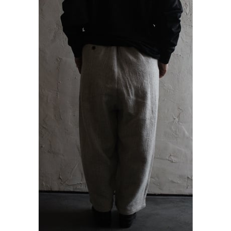 Shetland Wool Linen Rope Belt Easy Sarouel Pants / 〼〼:masumasu