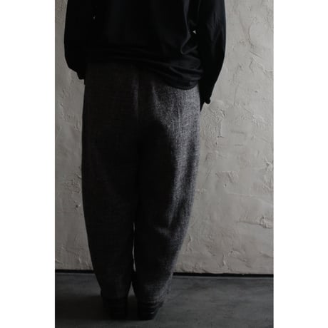 Shetland Wool Linen Rope Belt Easy Sarouel Pants / 〼〼:masumasu