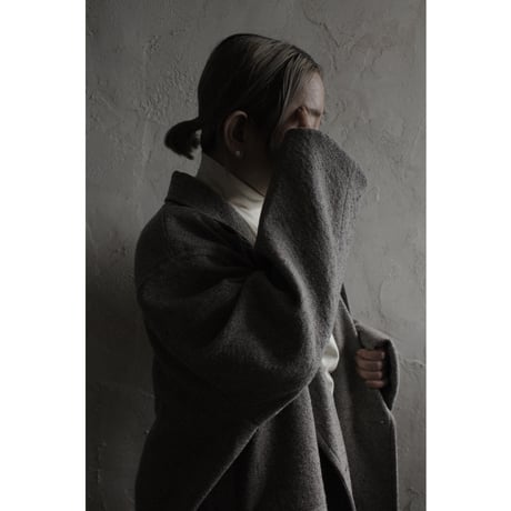 Wool Blend Double-Breasted Long Coat / 〼〼:masumasu