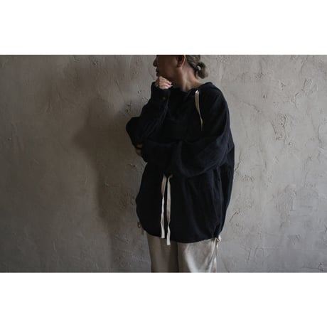 Brushed Cotton Flannel Biowash French Anorak Parka / 〼〼:masumasu