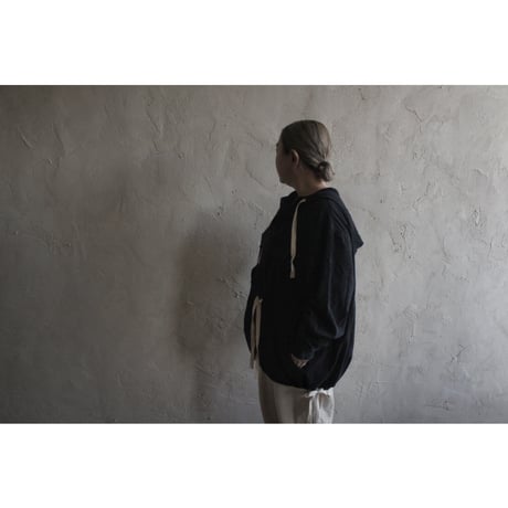 Brushed Cotton Flannel Biowash French Anorak Parka / 〼〼:masumasu