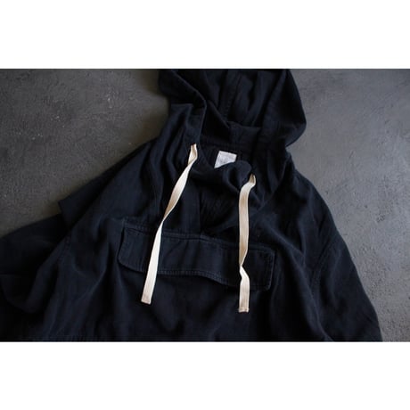Brushed Cotton Flannel Biowash French Anorak Parka / 〼〼:masumasu
