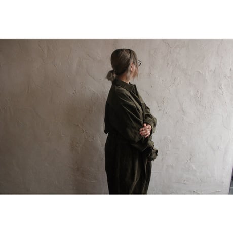 Vintage Washed Corduroy Euromilitary Jumpsuit / 〼〼:masumasu