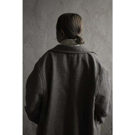 Wool Blend Double-Breasted Long Coat / 〼〼:masumasu