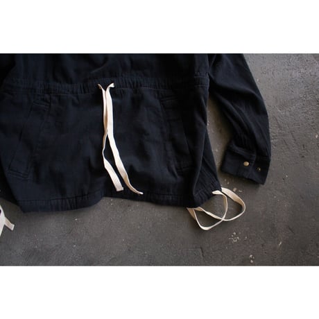 Brushed Cotton Flannel Biowash French Anorak Parka / 〼〼:masumasu