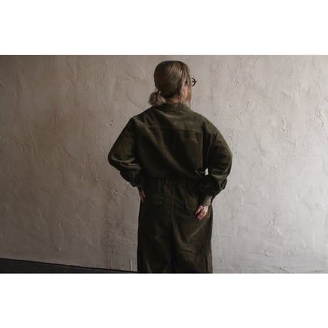 Vintage Washed Corduroy Euromilitary Jumpsuit / 〼〼:masumasu