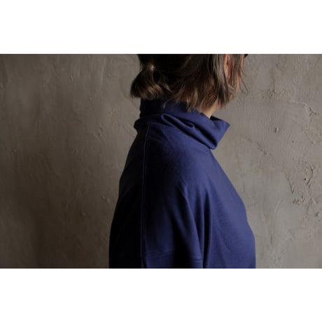 Super100s WOOL PlatingTurtleneck L/S Logo TEE / 〼〼:masumasu