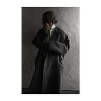 Wool Blend Double-Breasted Long Coat / 〼〼:masumasu
