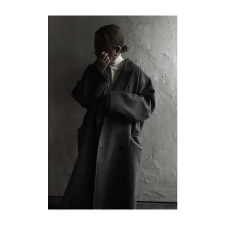 Wool Blend Double-Breasted Long Coat / 〼〼:masumasu