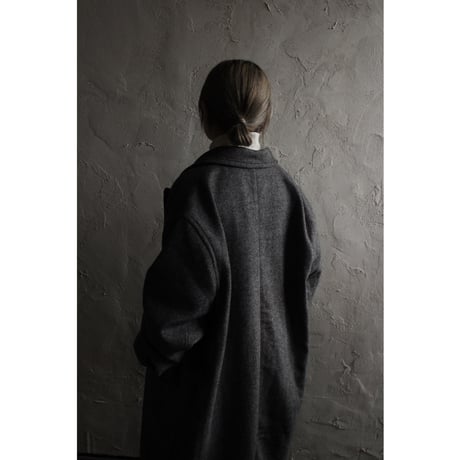 Wool Blend Double-Breasted Long Coat / 〼〼:masumasu